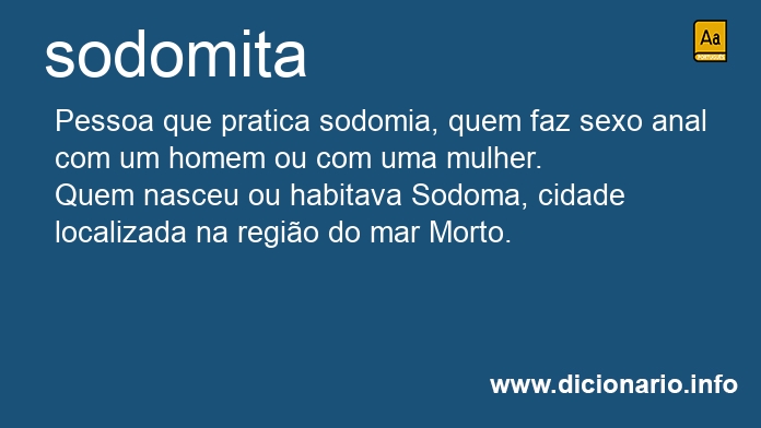 Significado de sodomita