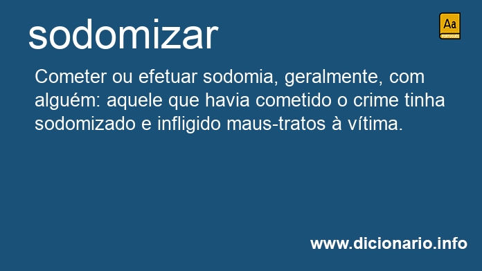 Significado de sodomizar