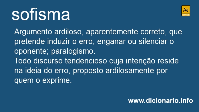 Significado de sofisma