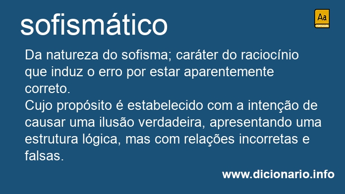 Significado de sofismtico