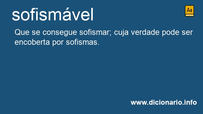 Significado de sofismvel