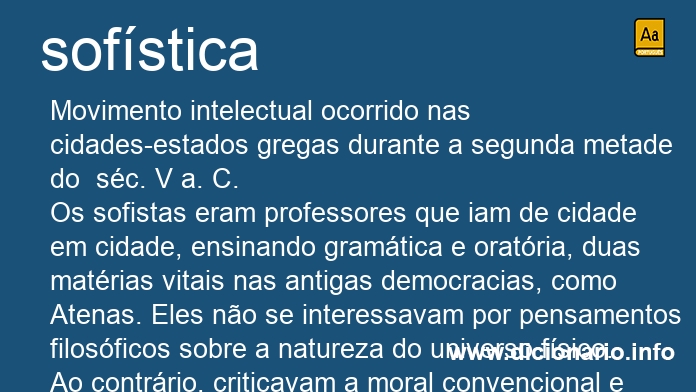 Significado de sofsticas