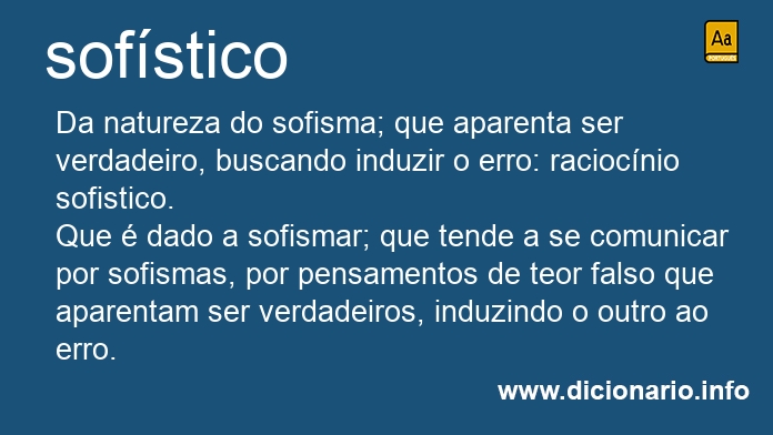 Significado de sofstico