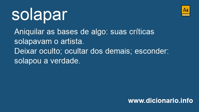 Significado de solapara