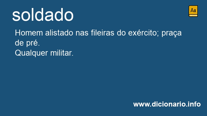 Significado de soldado