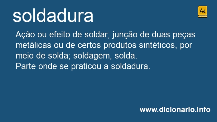 Significado de soldadura