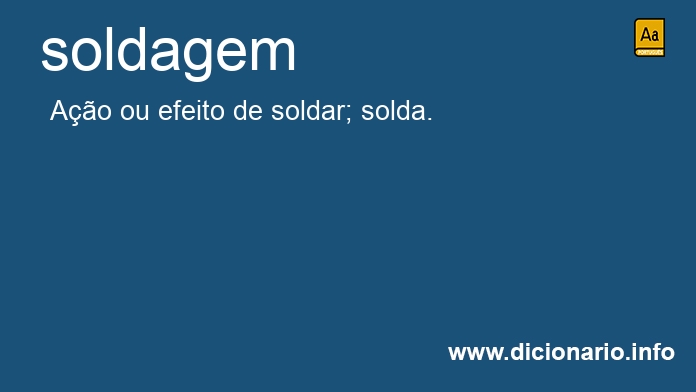 Significado de soldagem