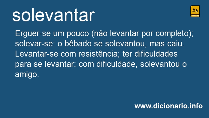 Significado de solevantam