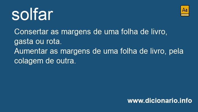Significado de solfavas