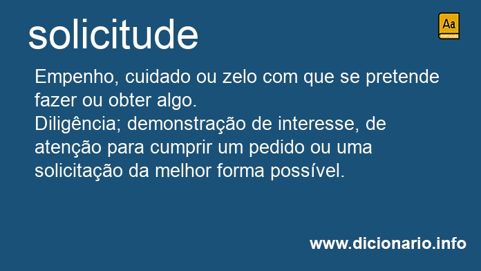 Significado de solicitude