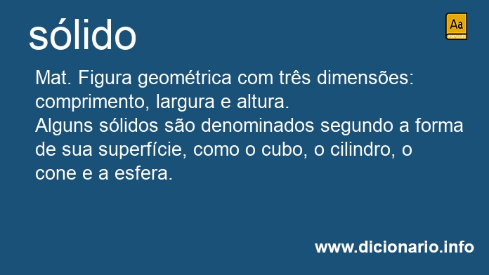 Significado de slida