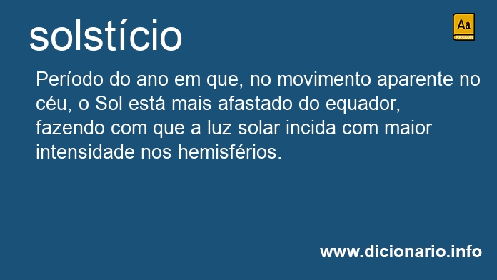 Significado de solstcio