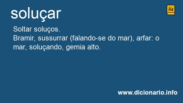 Significado de soluar