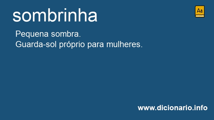 Significado de sombrinha