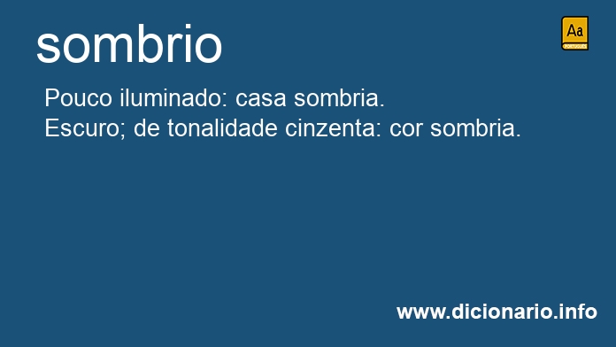 Significado de sombrio