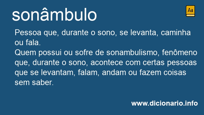 Significado de sonmbulos