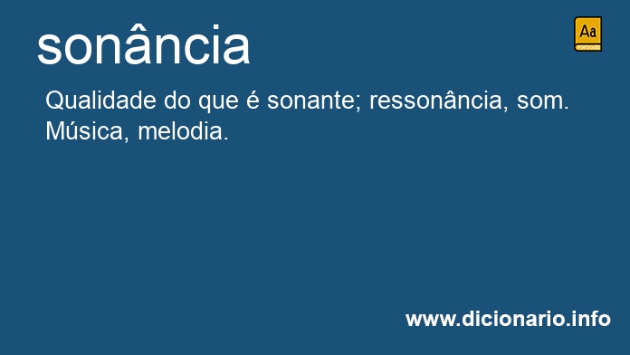Significado de sonncia