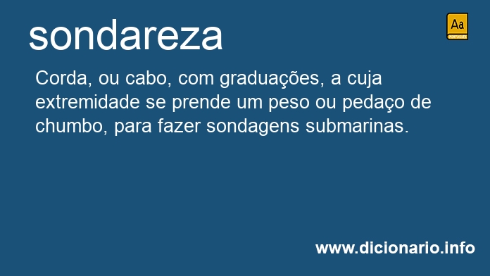 Significado de sondareza