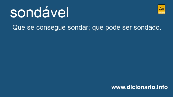 Significado de sondvel