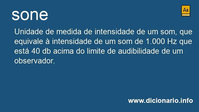 Significado de sone