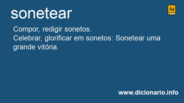 Significado de sonetear