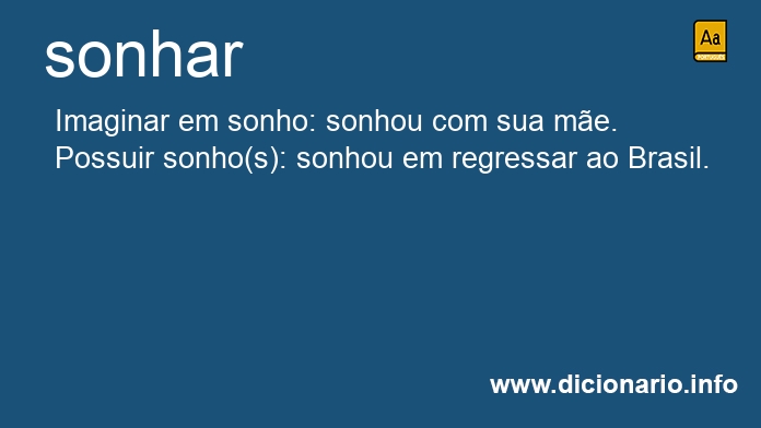 Significado de sonha