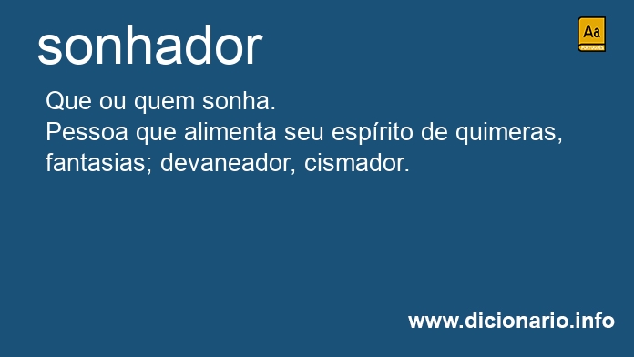 Significado de sonhador