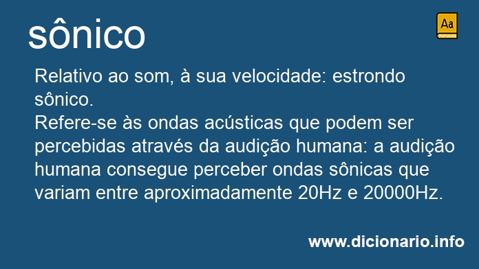 Significado de snico