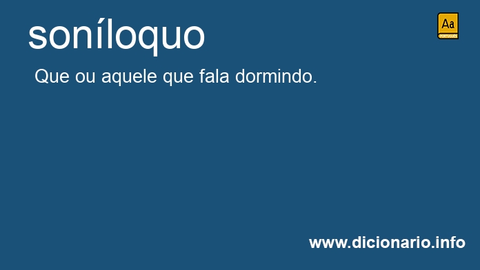 Significado de sonloquo