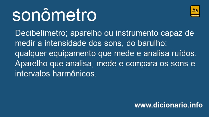 Significado de sonmetro