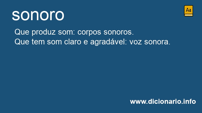 Significado de sonoro