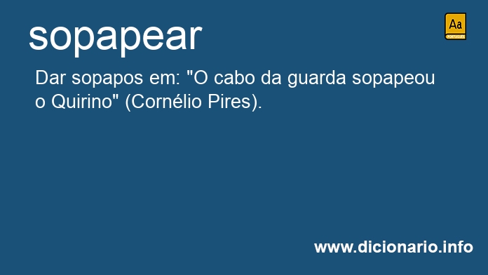 Significado de sopapearemos