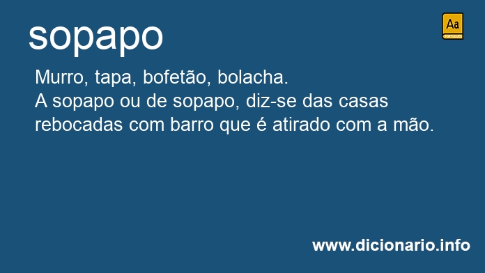 Significado de sopapo