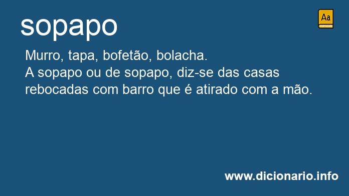 Significado de sopapos