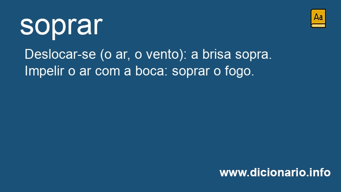 Significado de soprais