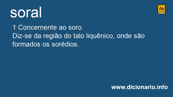 Significado de soral