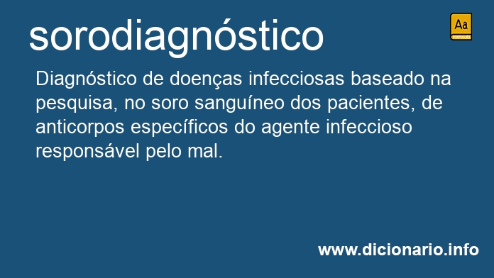 Significado de sorodiagnstica