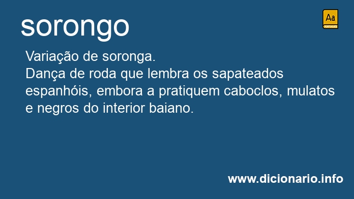 Significado de soronga