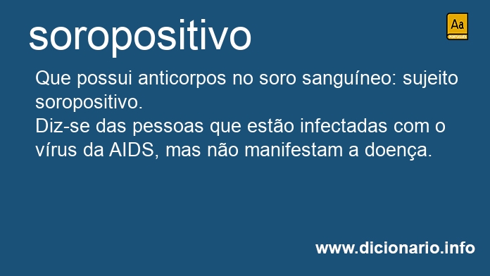 Significado de soropositiva