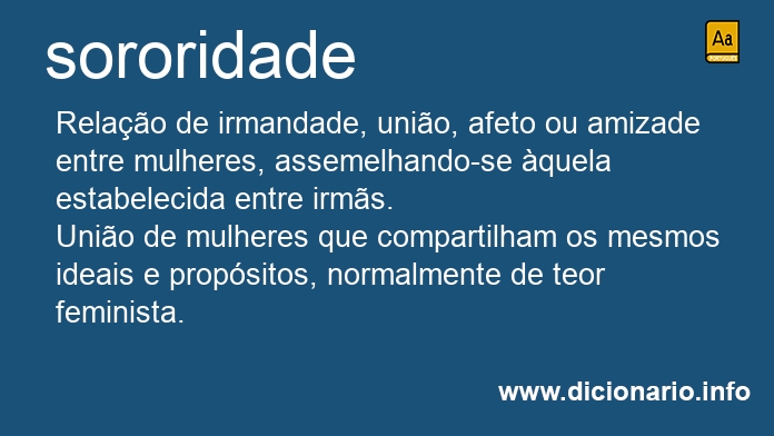 Significado de sororidade
