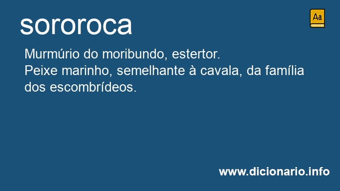 Significado de sororoca