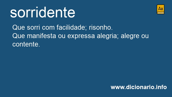 Significado de sorridente