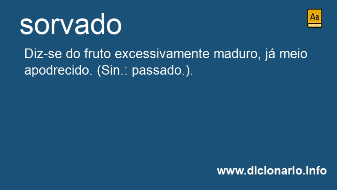 Significado de sorvados
