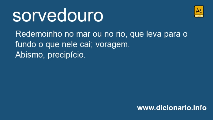 Significado de sorvedouro