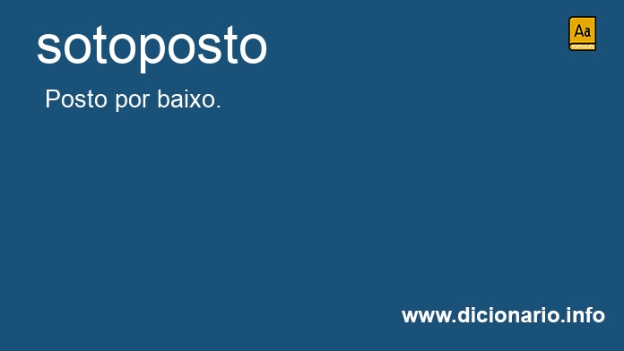 Significado de sotoposto
