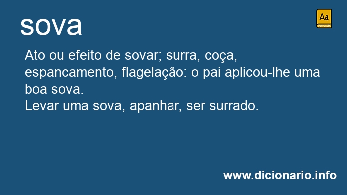 Significado de sova