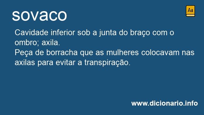 Significado de sovaco