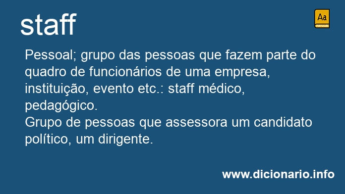 Significado de staff