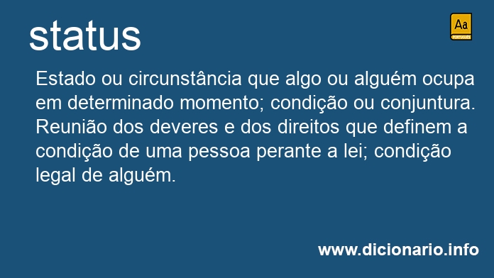 Significado de status