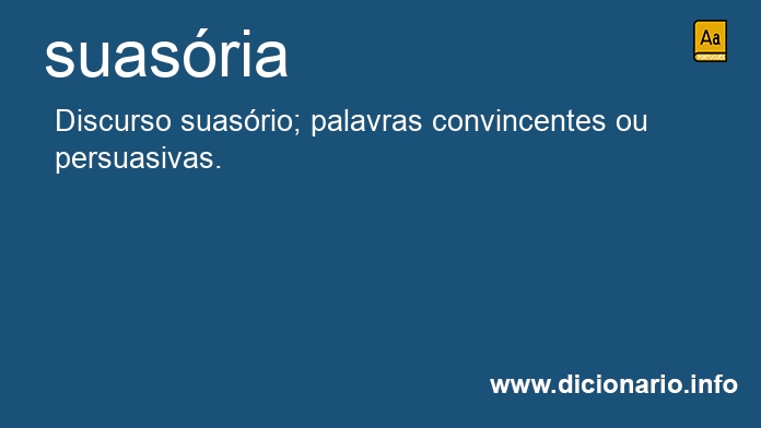 Significado de suasria